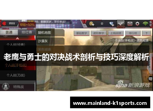 老鹰与勇士的对决战术剖析与技巧深度解析