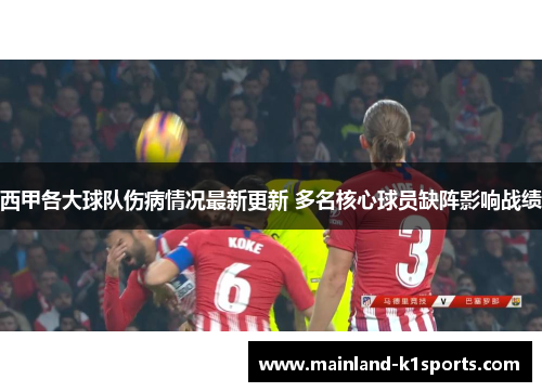 西甲各大球队伤病情况最新更新 多名核心球员缺阵影响战绩